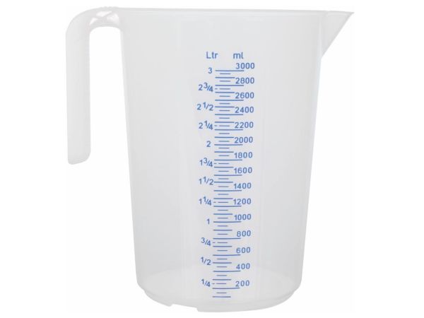 Messbecher mit Skala 3 L