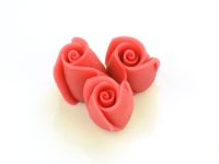 Marzipan-Rosen klein rot 4 Stück