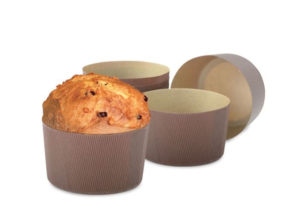 Papier Backformen Panettone 15x11cm 750g 5 Stück
