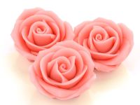 Marzipan-Rosen groß rosa 2 Stück