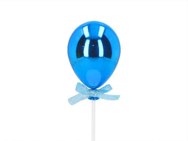 Cake Topper Ballon blau 3D