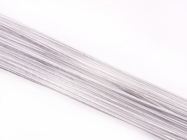 Blumendraht metallic silber 20G 50 Stück