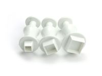 Ausstecher + Stempel Quadrat 3er