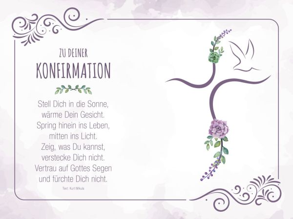 Tortenaufleger Konfirmation Kreuz 20x30cm