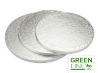 Cakeboard rund 40cm silber 5 Stück