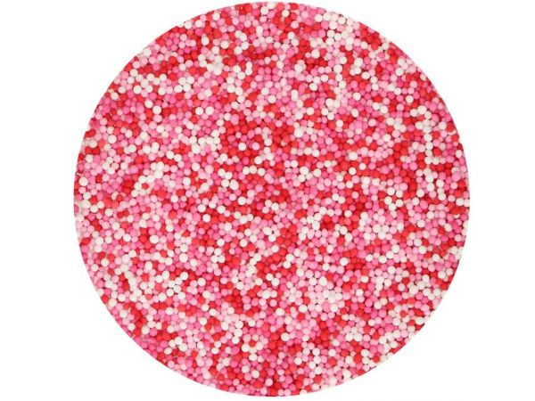 FunCakes Miniperlen Lots of Love, Weiß, Rosa, Rot 80g